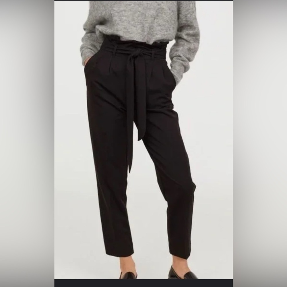 RW&Co Paperbag Trousers-Dark Green